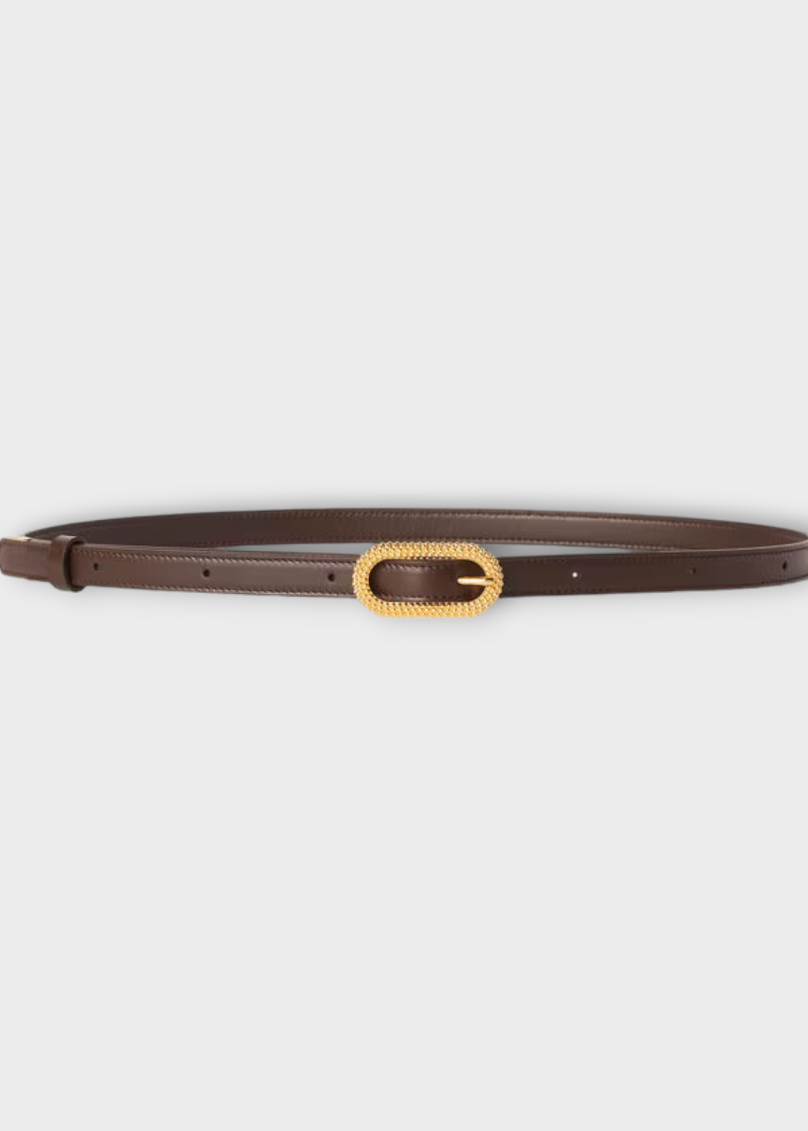 Loro Piana Loro Piana Belt, Brown, Bubbles Buckle Belt Saddle Leather Belt In Dark Chocolate