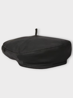 Loro Piana Loro Piana Hat, Black, Satin Mireille Basque