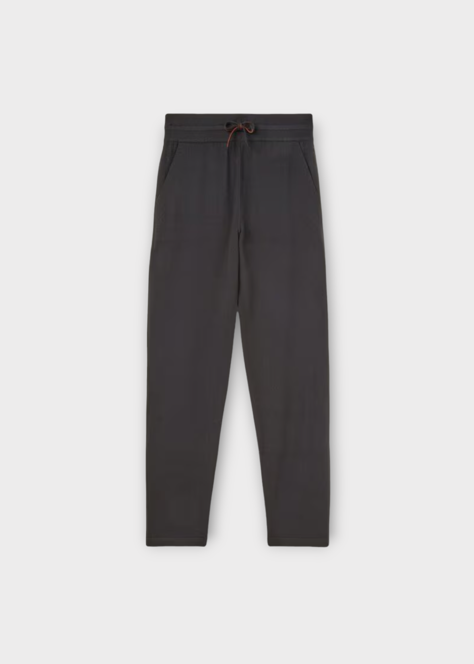 Loro Piana Loro Piana Trousers, Grey, Merano Baby Cashmere Drawstring Pants In Caviar