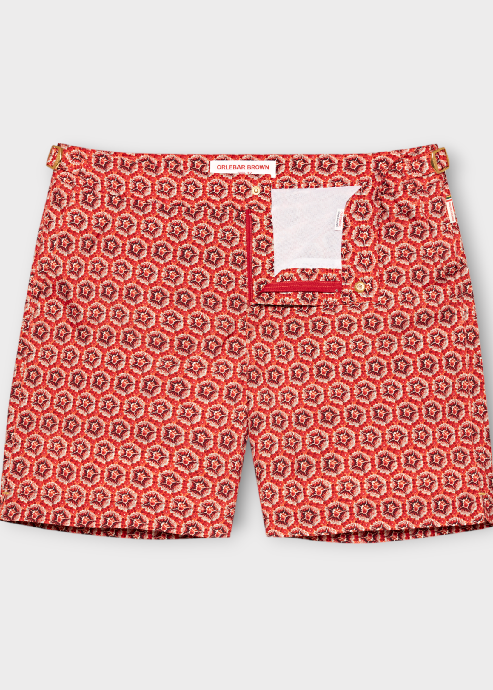 Orlebar Brown Orlebar Brown Swimwear, Red, Bulldog Zip Up Swim Trunks In Firestone
