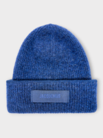 Jacquemus Jacquemus Hat, Navy, Le Bonnet Gros Grain Wool Beanie In Navy w/ Logo Patch