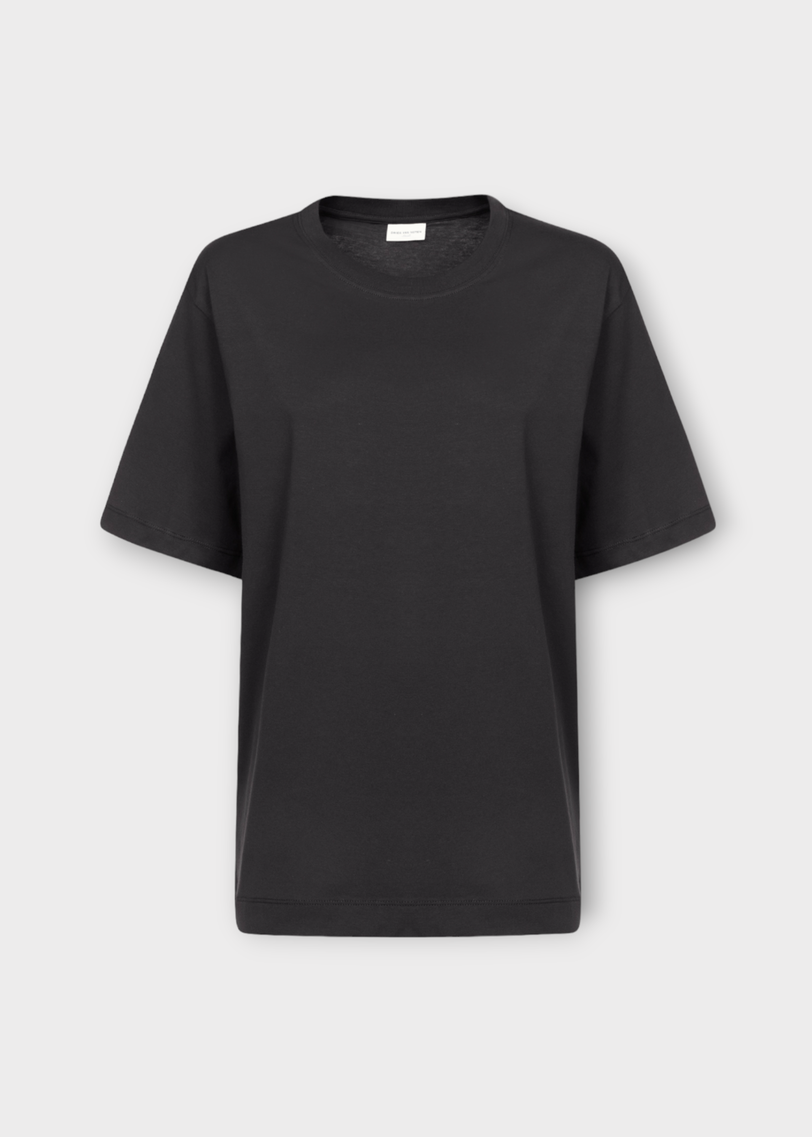 Dries Van Noten Dries Van Noten T-Shirt, Black, Heydu Organic Cotton Jersey Oversized T-Shirt In Black