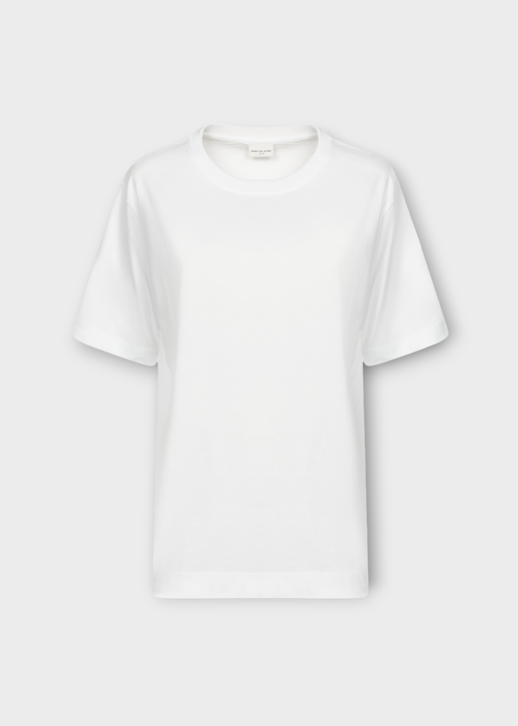 Dries Van Noten Dries Van Noten T-Shirt, White, Heydu Organic Cotton Jersey Oversized T-Shirt In White