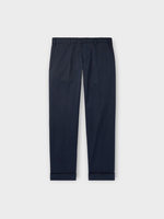 Dries Van Noten Dries Van Noten Trousers, Navy, Philip Twill Cotton Classic Fit Pants In Navy