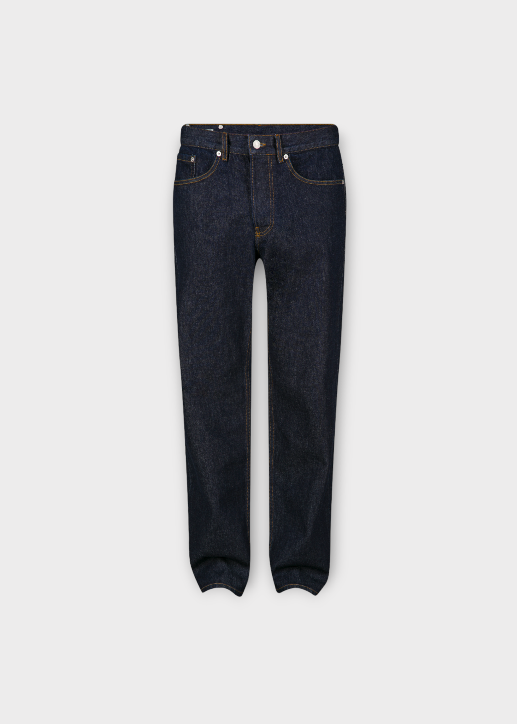 Dries Van Noten Dries Van Noten Jeans, Blue, Panthero Twill Rinsed Classic Fit Straight Leg Denim Pants In Indigo