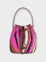Emilio Pucci Emilio Pucci Bag, Print, Nylon Yummy Drawstring Bag In Fuchsia