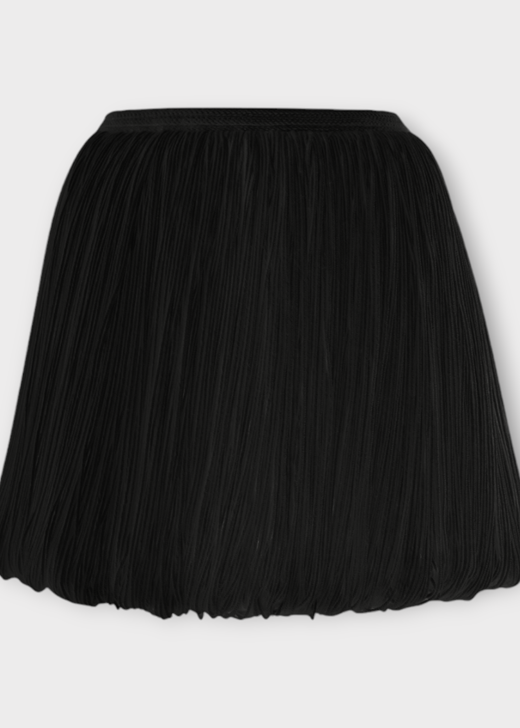 Alaia Alaia Skirt, Black, Wool Knitted Fringes Mini Skirt In Noir Alaia