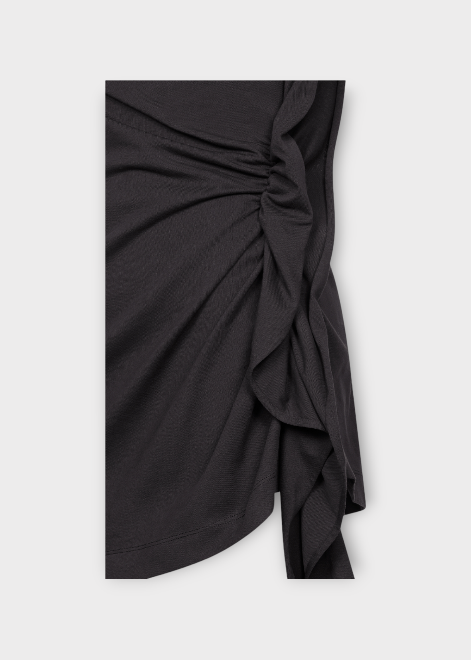 Dries Van Noten Dries Van Noten Top, Black, Henamar Cotton Sleeveless Asymmetric Draped Top