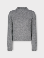 Dries Van Noten Dries Van Noten Knitwear, Grey, Texas Wool Mix High Neck Sweater In Mid Grey