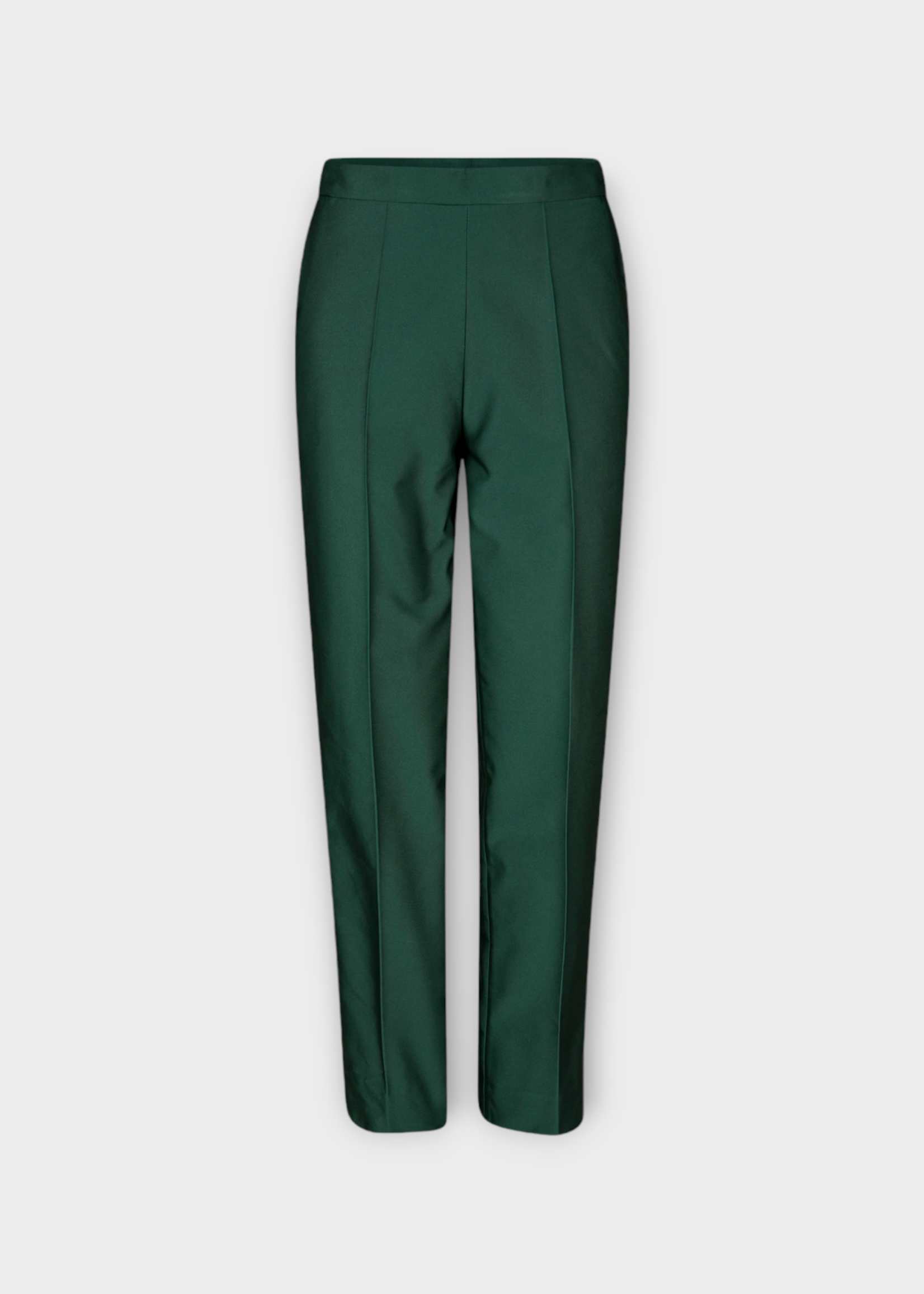 Dries Van Noten Dries Van Noten Trousers, Green, Prati Bis Silk Mix High Waist Straight Leg Pleated Pants In Emerald