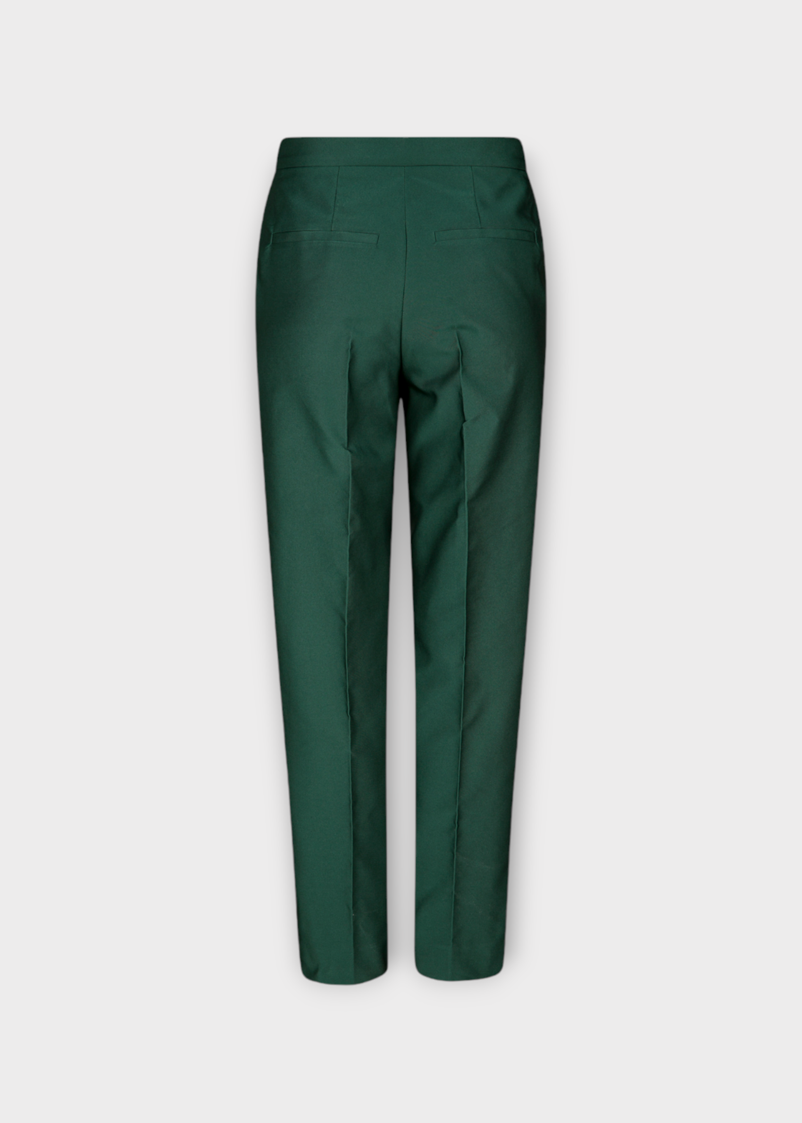 Dries Van Noten Dries Van Noten Trousers, Green, Prati Bis Silk Mix High Waist Straight Leg Pleated Pants In Emerald