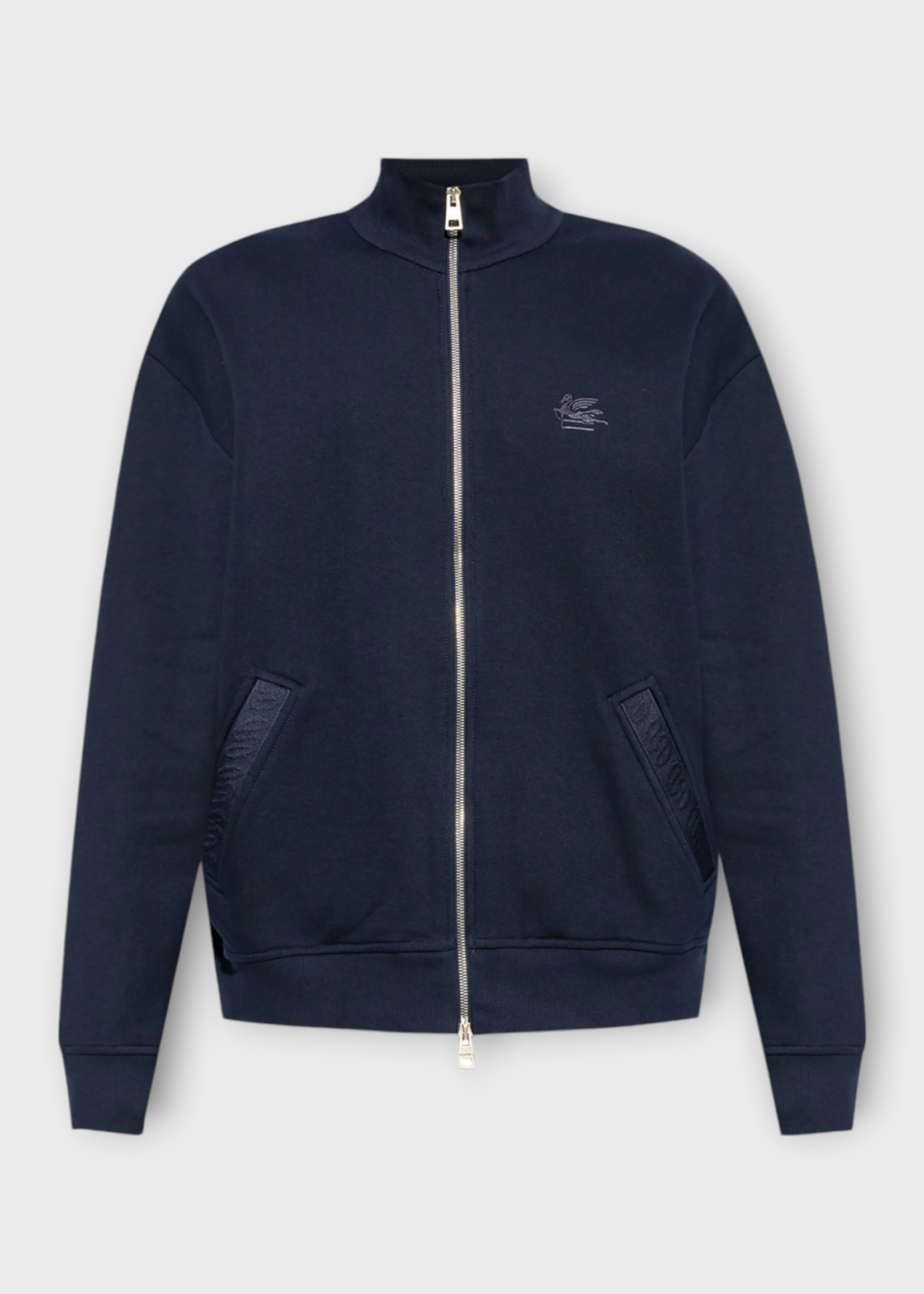 Etro Etro Jacket, Navy, Fleece Track Zip Up Jacket