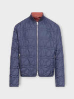 Etro Etro Jacket, Navy, Paisley Quilted Zip Up Bomber