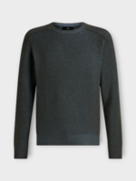 Etro Etro Knitwear, Grey, Cashmere Crew Neck Ribbed Pullover w/ Raglan Sleeves