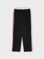 Wales Bonner Wales Bonner Trousers, Multi, Rest Drawstring Waist Sweatpants In Black w/ Stripes Details