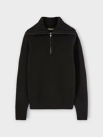 Loro Piana Loro Piana Knitwear, Navy, Parksville Cashmere Half Zip Pullover In Blue Navy