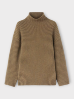 Loro Piana Loro Piana Knitwear, Brown, Fobello Baby Cashmere Turtle Neck Sweater In Tundra Melange