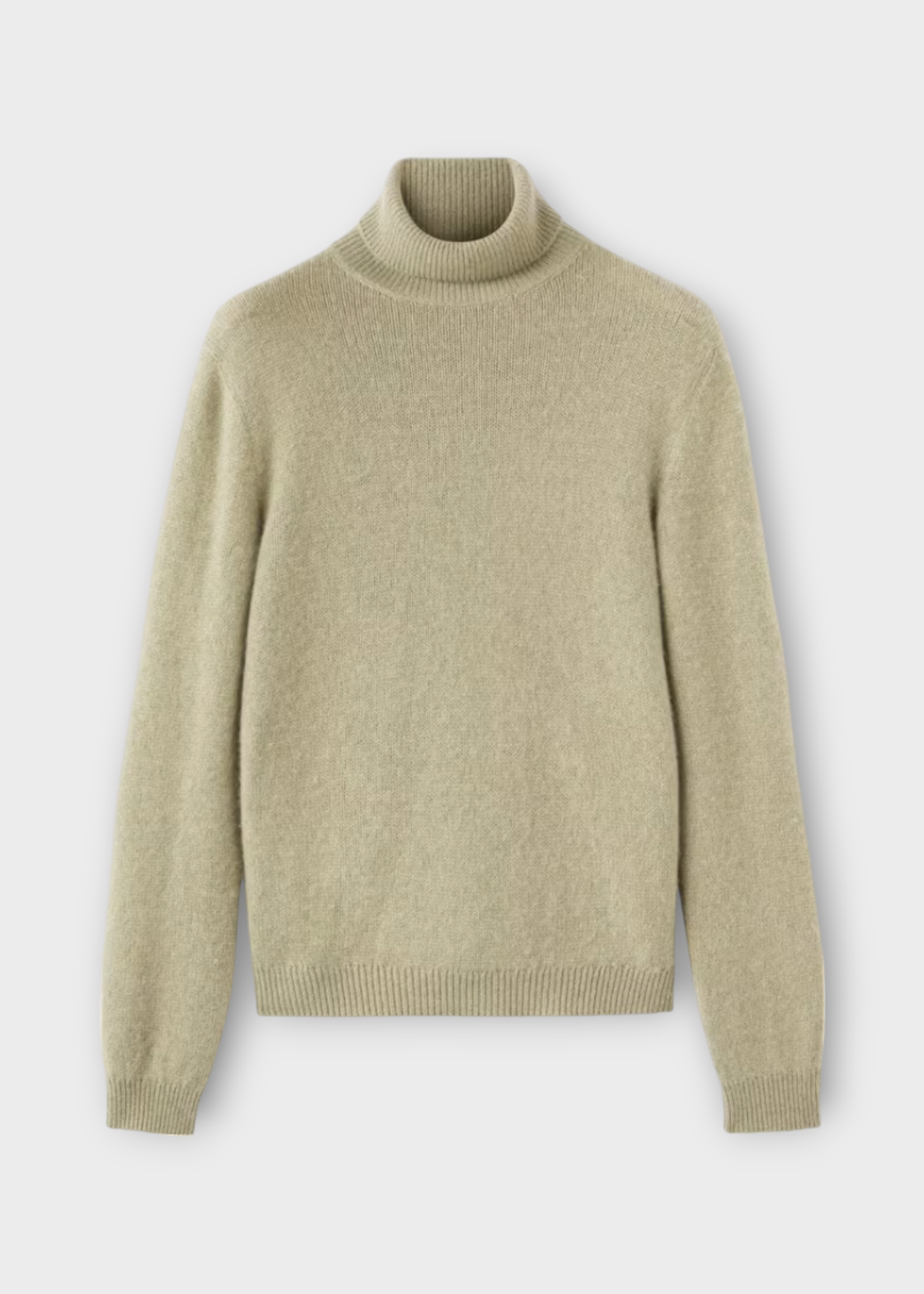 Loro Piana Loro Piana Knitwear, Green, Fobello Cashmere Turtleneck In Coriander Seeds Mela