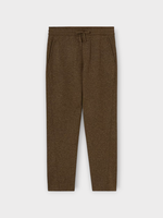 Loro Piana Loro Piana Trousers, Brown, Rio Bodro Novalis Cashmere Drawstring Waist Pants In Tundra Melange