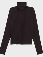 Balenciaga Balenciaga Top, Black, Seamless Tubular Turtle Neck Jersey Top