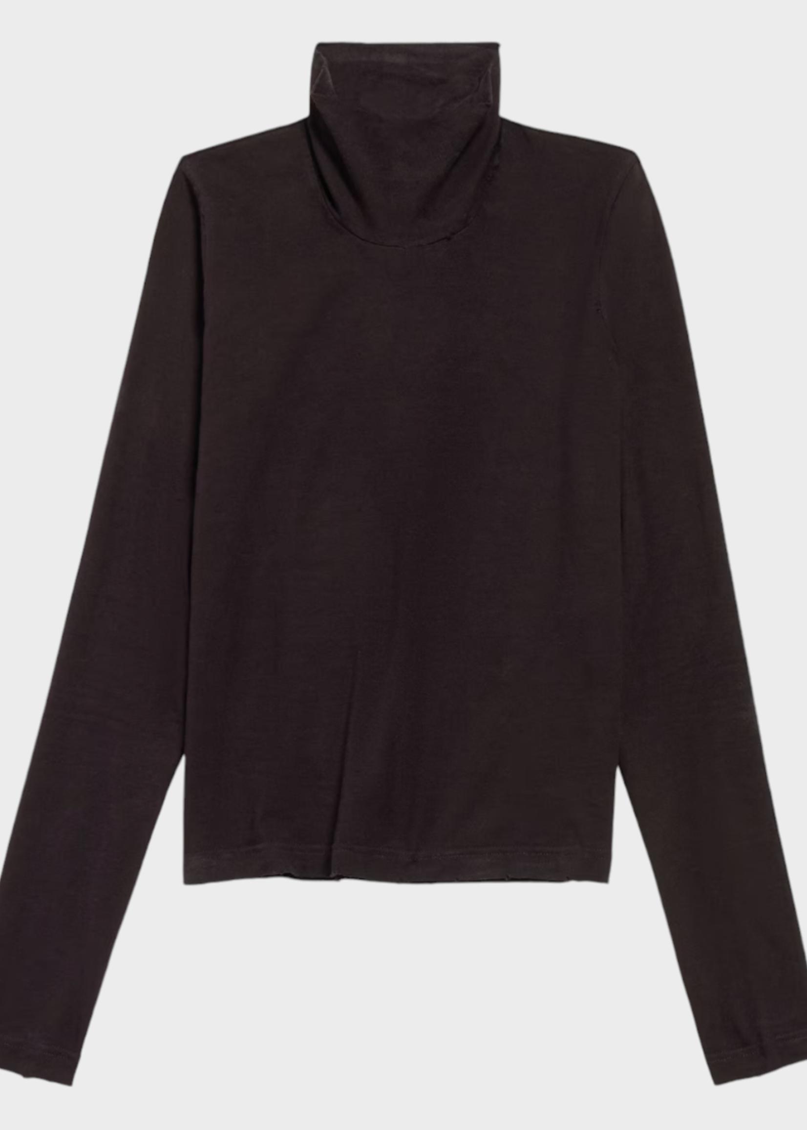 Balenciaga Balenciaga Top, Black, Seamless Tubular Turtle Neck Jersey Top