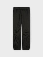 Dries Van Noten Dries Van Noten Trousers, Black, Piker Wool Satin Elasticated Waist Casual Pants In Black