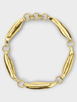 Goossens Goossens Necklace, Gold, Feuillage 24K Gold Pleated Collier Necklace In Yellow Gold