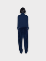 Partow Partow Trousers, Blue, Morrison Cotton Corduroy Straight Fit Trousers In Midnight