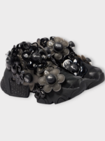 Noir Kei Ninomiya Noir Kei Ninomiya Sneakers, Black, NKN x Reebok Removable Flower Embelishment Insta Pump Yuki Shoes w/ Almod Toe