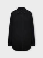 Valentino Valentino Coat, Black, Wool & Cashmere Collared Button Up Jacket