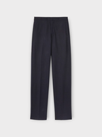 Loro Piana Loro Piana Trousers, Navy, Breia Cashmere & Virgin Wool Straight Leg Pants In Light Blue Navy