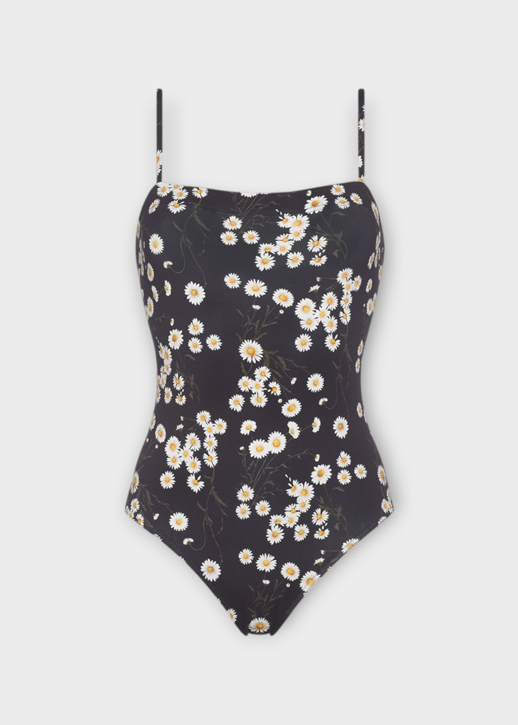 Eres Eres Swimwear, Print, Intensement Tank One Piece Swimsuit In Navy w/ Imprime Romance Flower Print