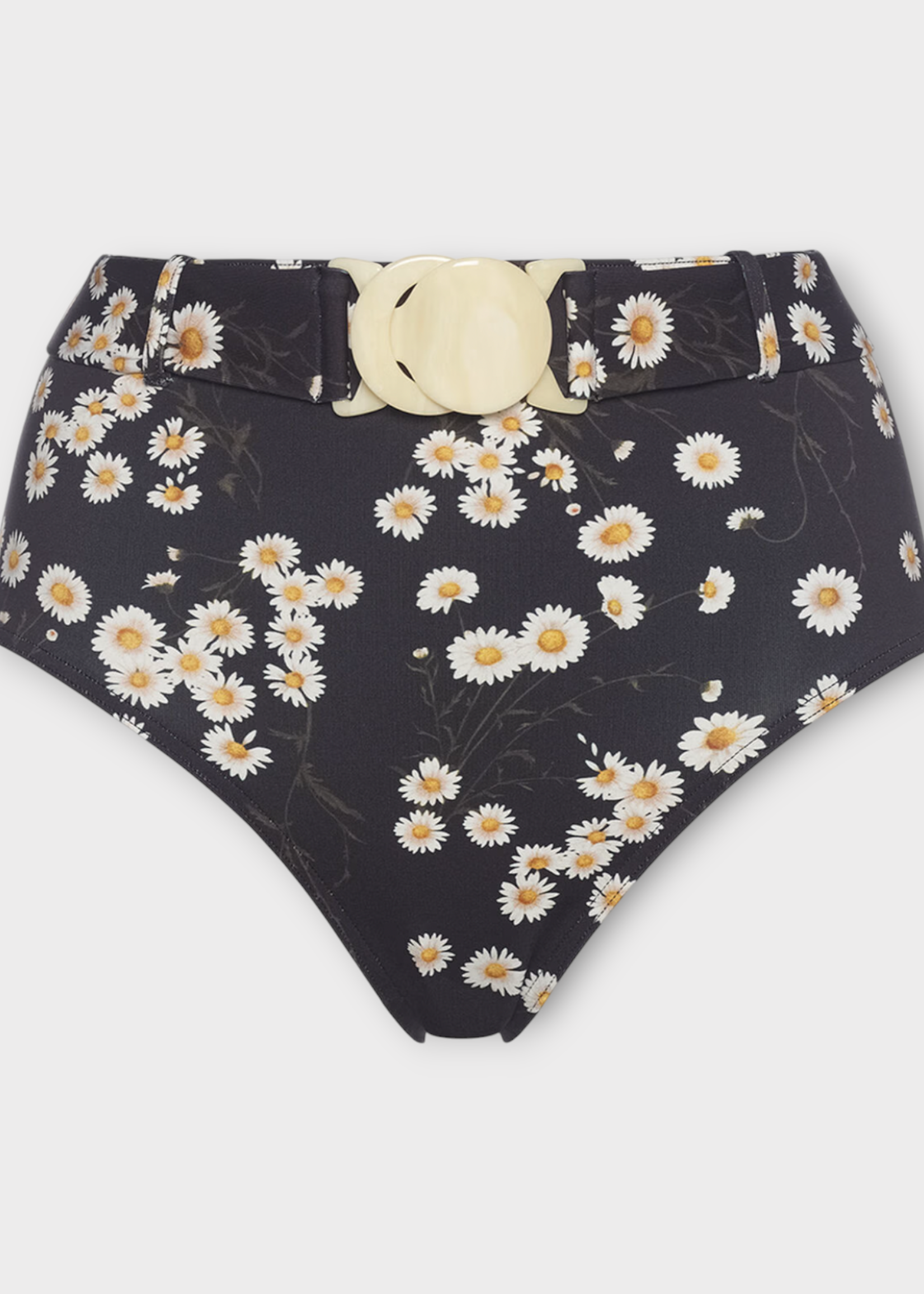 Eres Eres Swimwear, Print, Discret High Waist Briefs Bikini Bottom n Navy w/ Imprime Romance Flower Print