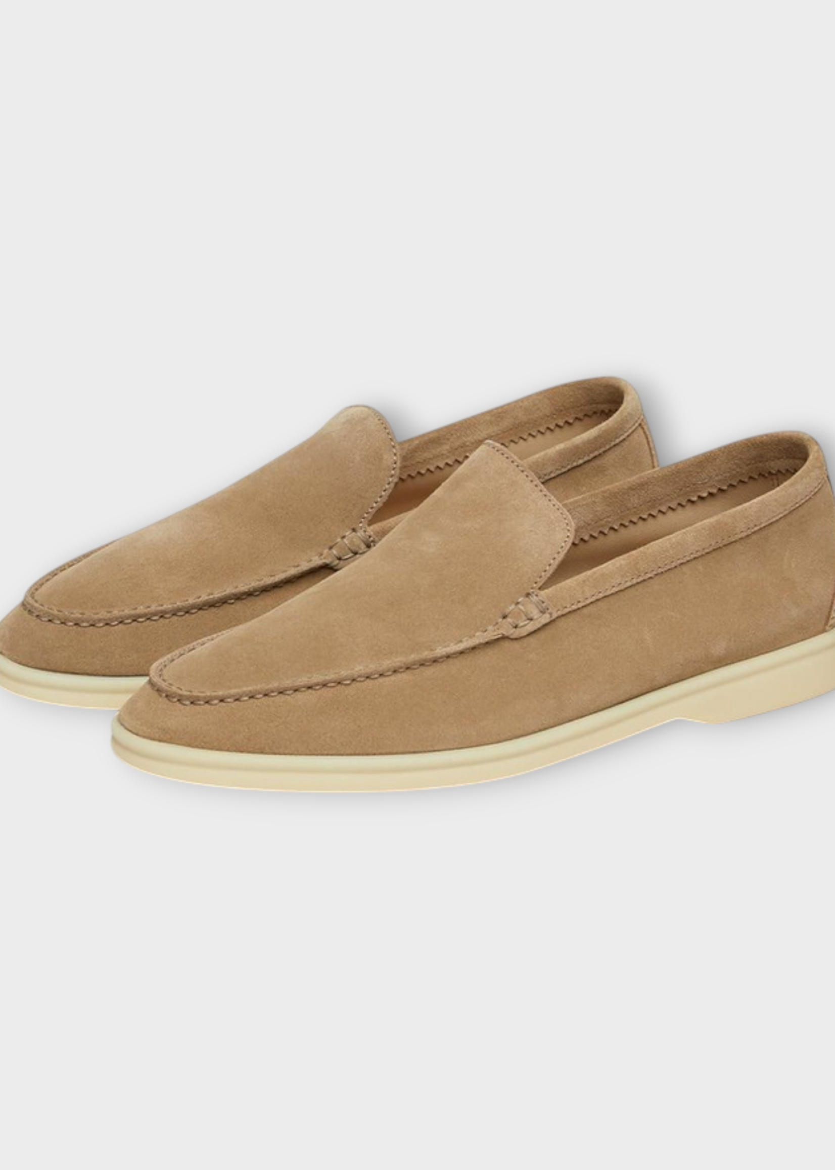 Loro Piana Loro Piana Loafers, Beige, Summer Walk Suede Calf Leather Loafers In Light Woodsmoke
