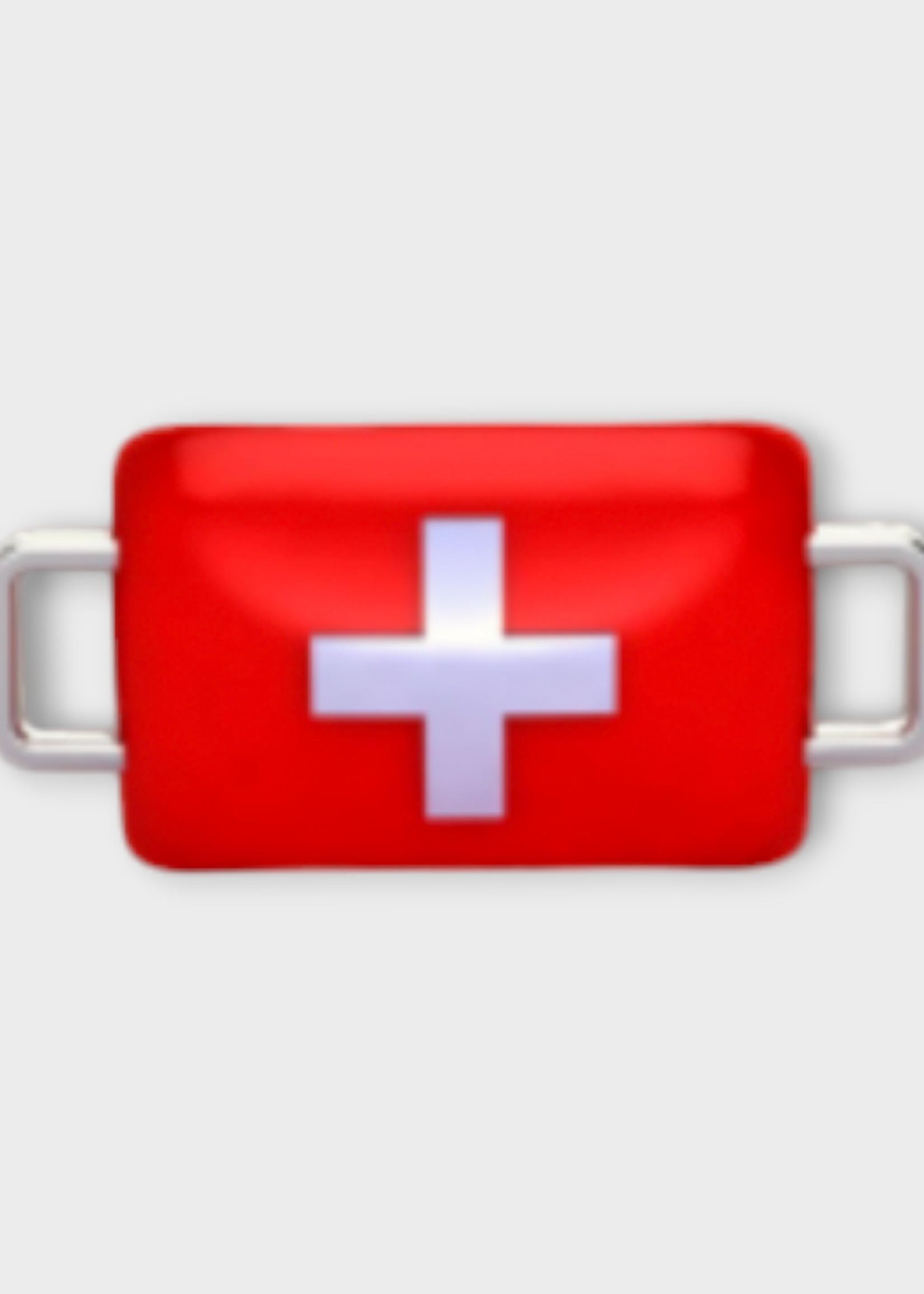 Poubel Poubel Charm, Print, Swiss Flag Hand Painted Enamel w/ Sterling Silver