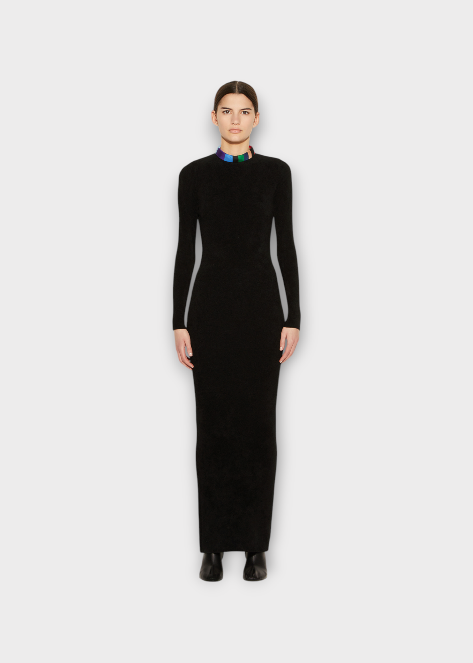 Emilio Pucci Emilio Pucci Dress, Black, High Neck Long Sleeve Fitted Long Dress