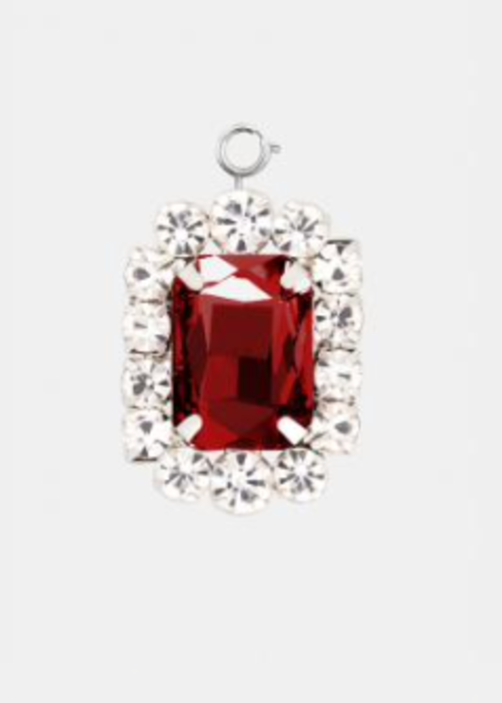 Rabanne Rabanne Accessory, Red, Rectangle Shape Charm