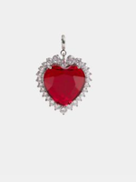 Rabanne Rabanne Accessory, Red, Heart Shape Charm