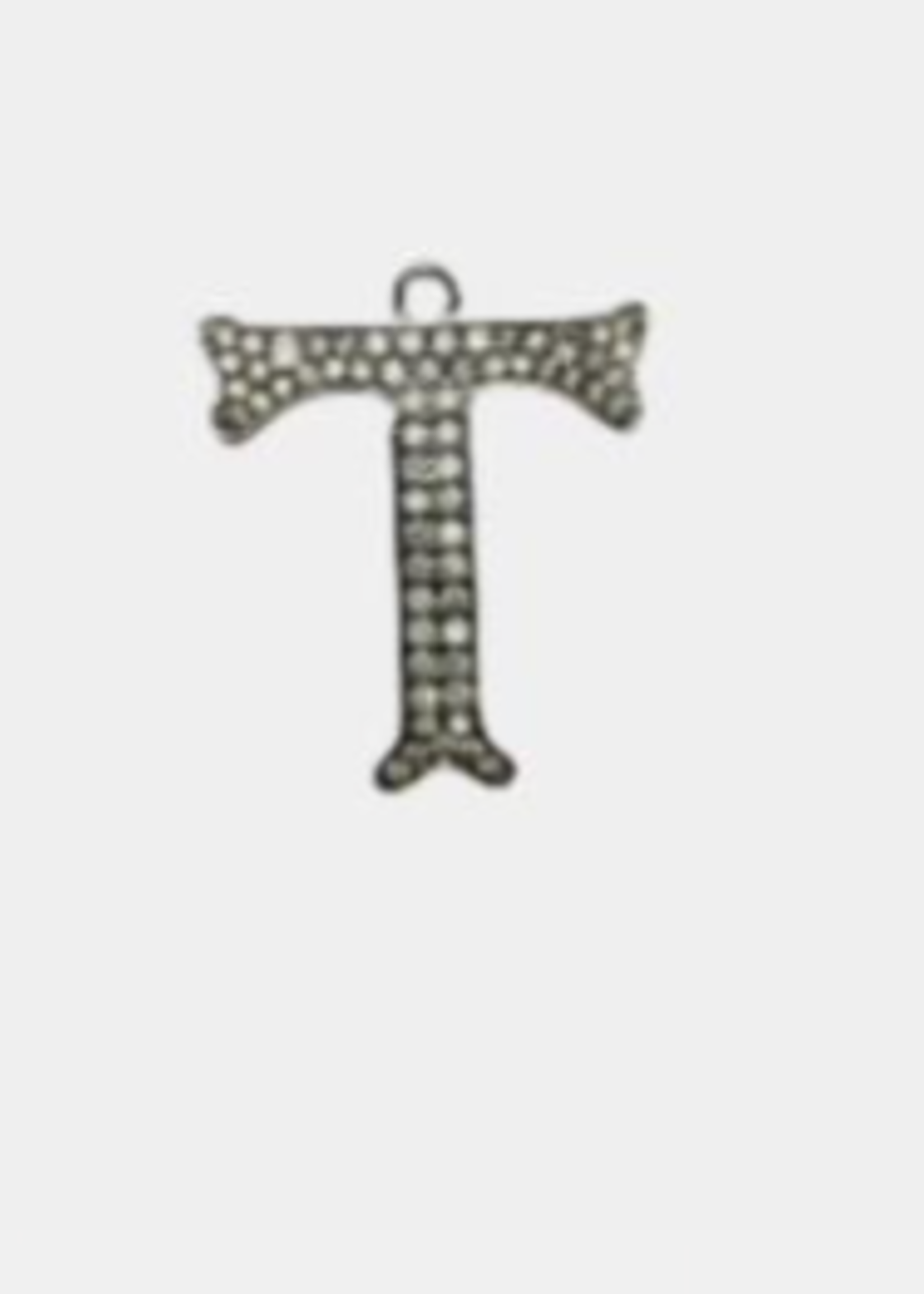 Rabanne Rabanne Accessory, Silver, Letter ''T'' Charm
