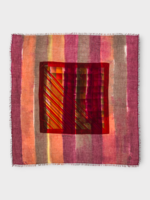 Dianora Salviati Dianora Salviati Scarf, Multi, Vintage Silk & Cashmere Scarf In Orange