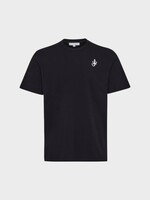 J.W. Anderson J.W. Anderson T-Shirt, Black,  Cotton Crew Neck Classic T-Shirt In Black w/ Anchor Embroidery