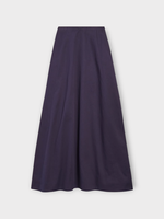 Balenciaga Balenciaga Skirt, Navy, Cotton Twill Midi Skirt In Dark Navy