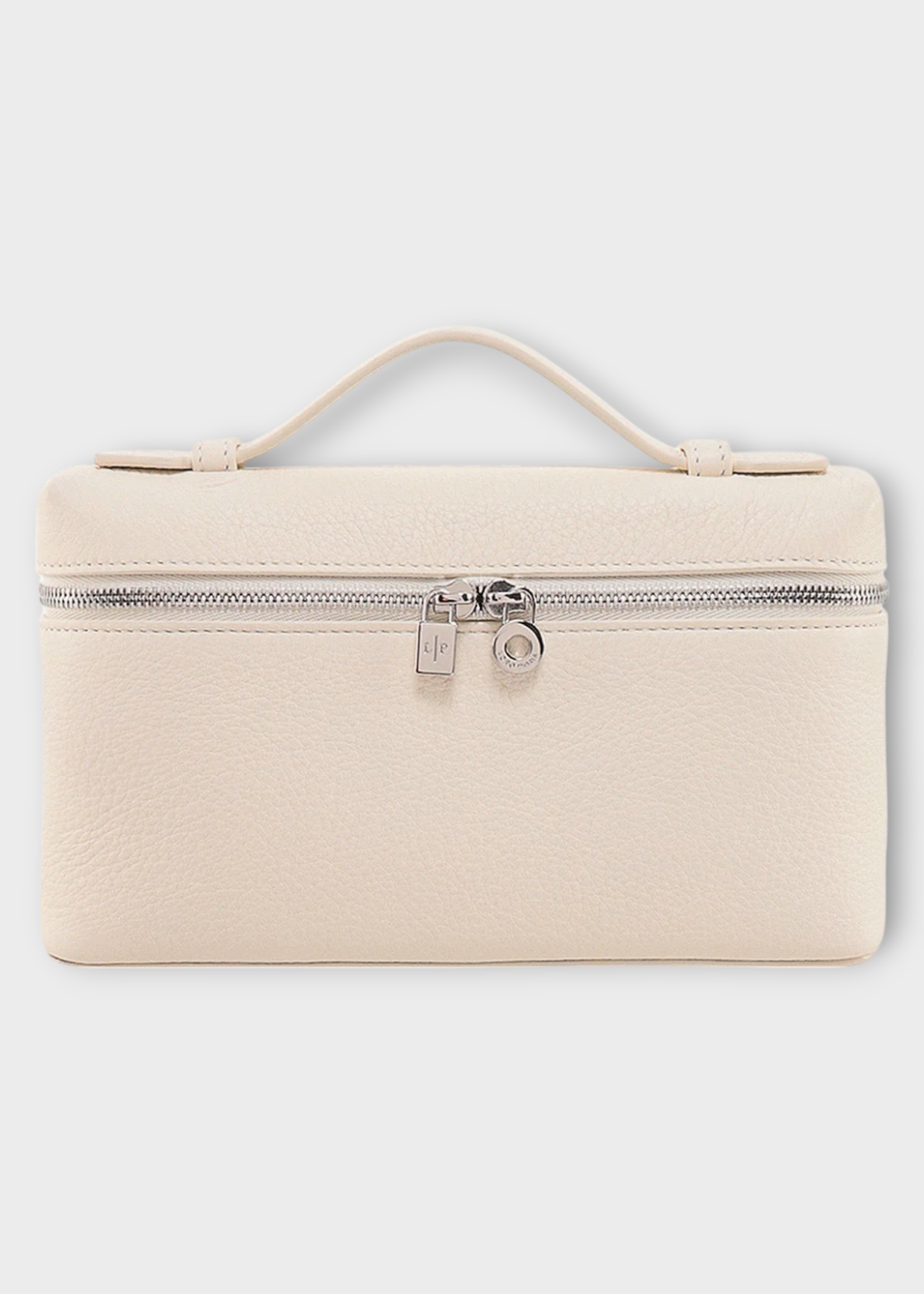 Loro Piana Loro Piana Bag, White, Grained Calfskin Extra Pocket L19 Travel Bag In Whisper White