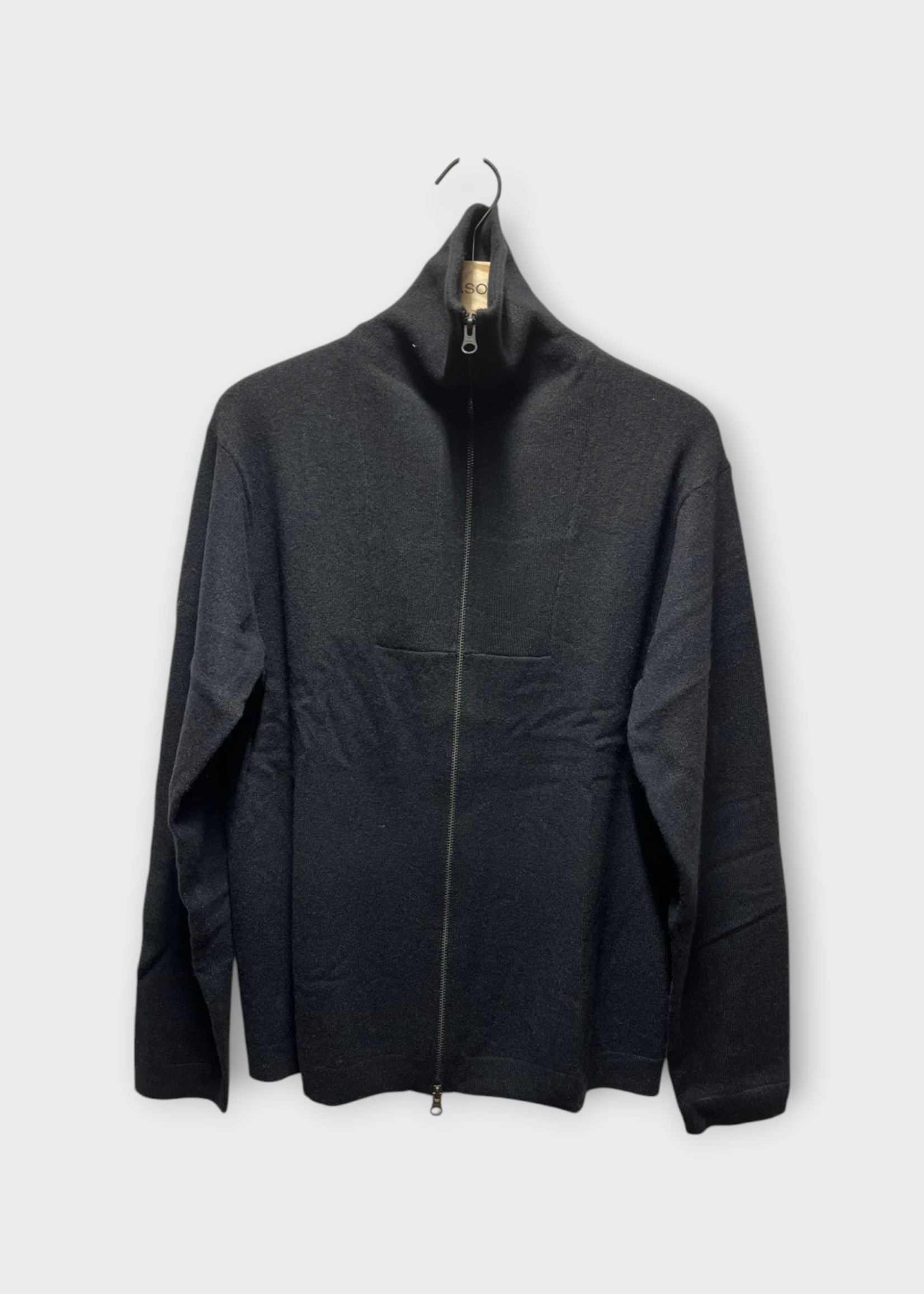 Lisa Yang Lisa Yang Knitwear, Black, Jakob Cashmere High Neck Zipped Sweater