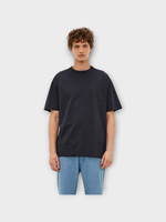 Massimo Alba Massimo Alba T-Shirt, Blue, Nevis Cotton Crew Neck T-Shirt In Blue