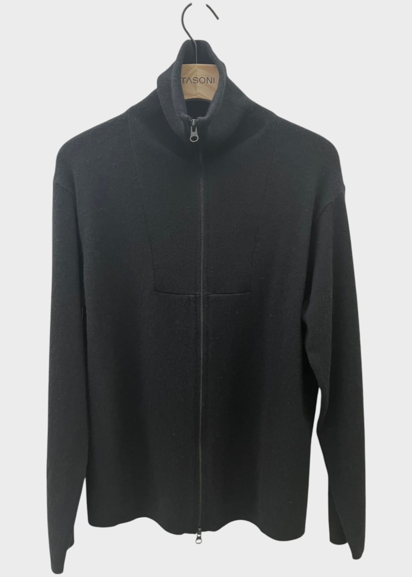 Lisa Yang Lisa Yang Knitwear, Black, Jakob Cashmere High Neck Zipped Sweater