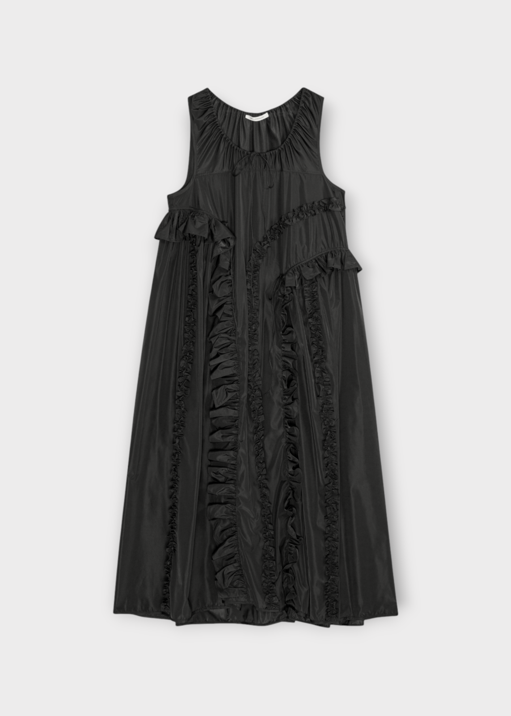 Cecilie Bahnsen Cecilie Bahnsen Dress, Black, Opal Round Neck Sleeveless Recycled Ruffled Dress