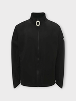 J.W. Anderson J.W. Anderson Jacket, Black, Nylon Relaxed Fit High Neck Raglan Sleeve Track Jacket In Black