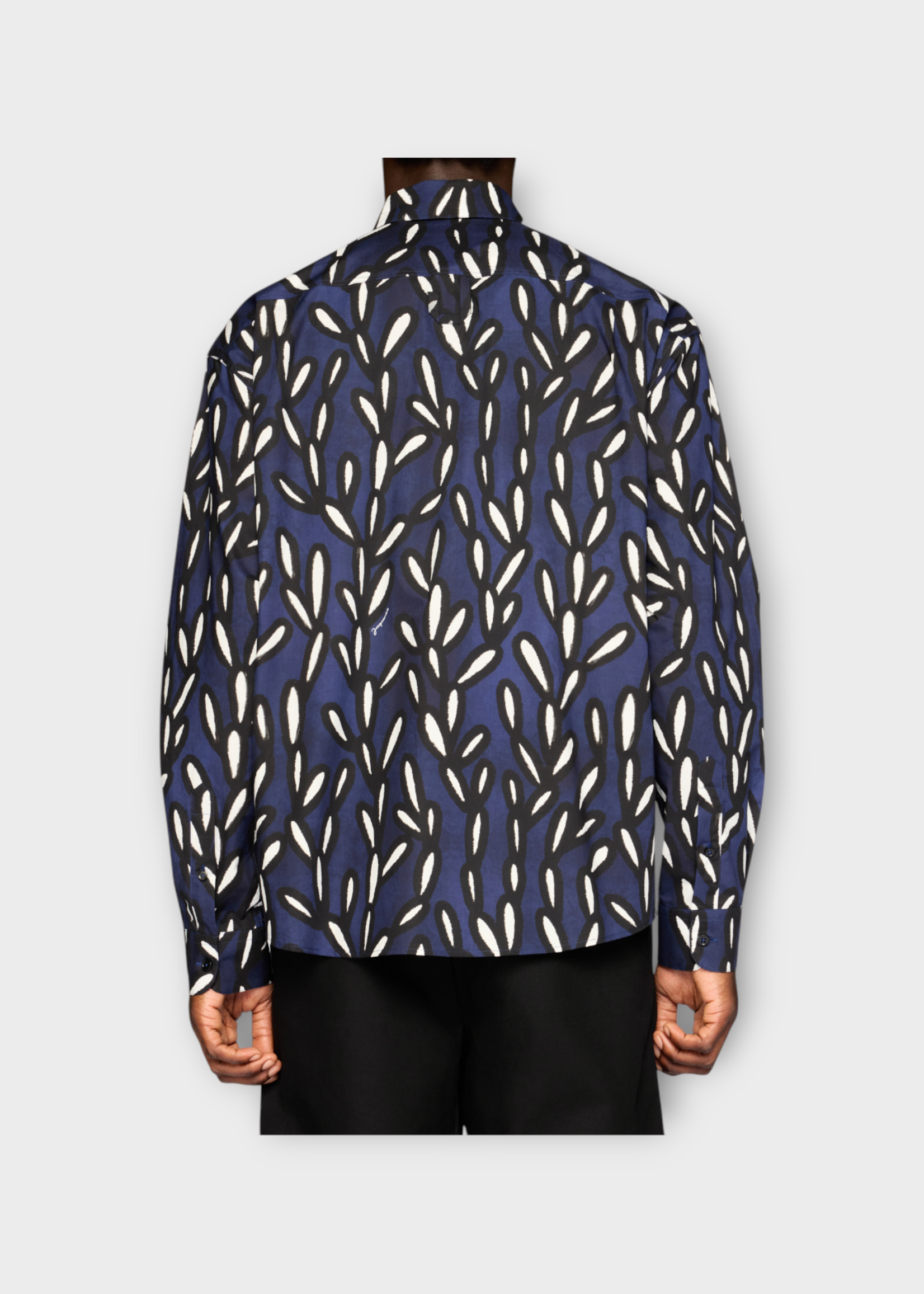 Jacquemus Jacquemus Shirt, Print, La Chemise Simon Shirt In Navy & Black