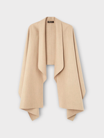 Loro Piana Loro Piana Jacket, Beige, Violante Cashmere Cape In Rosy Granite Melange